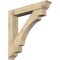 Ekena Millwork Merced Traditional Rough Sawn Bracket w/ Offset Brace, Douglas Fir, 8"W x 48"D x 48"H BKT0806X48X48MRC01RDF - alternate 1